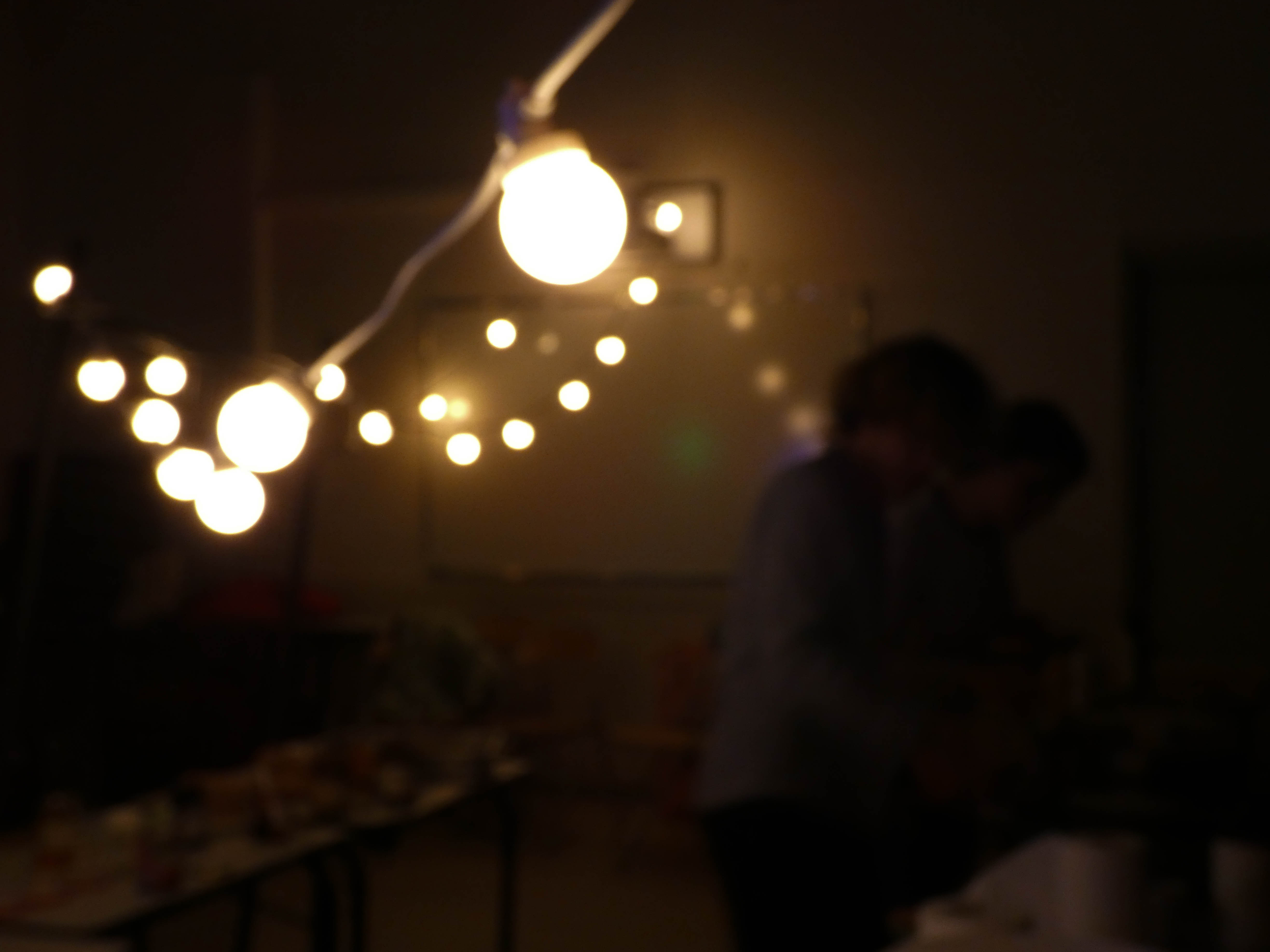 Photo d'une guirlance lumineuse