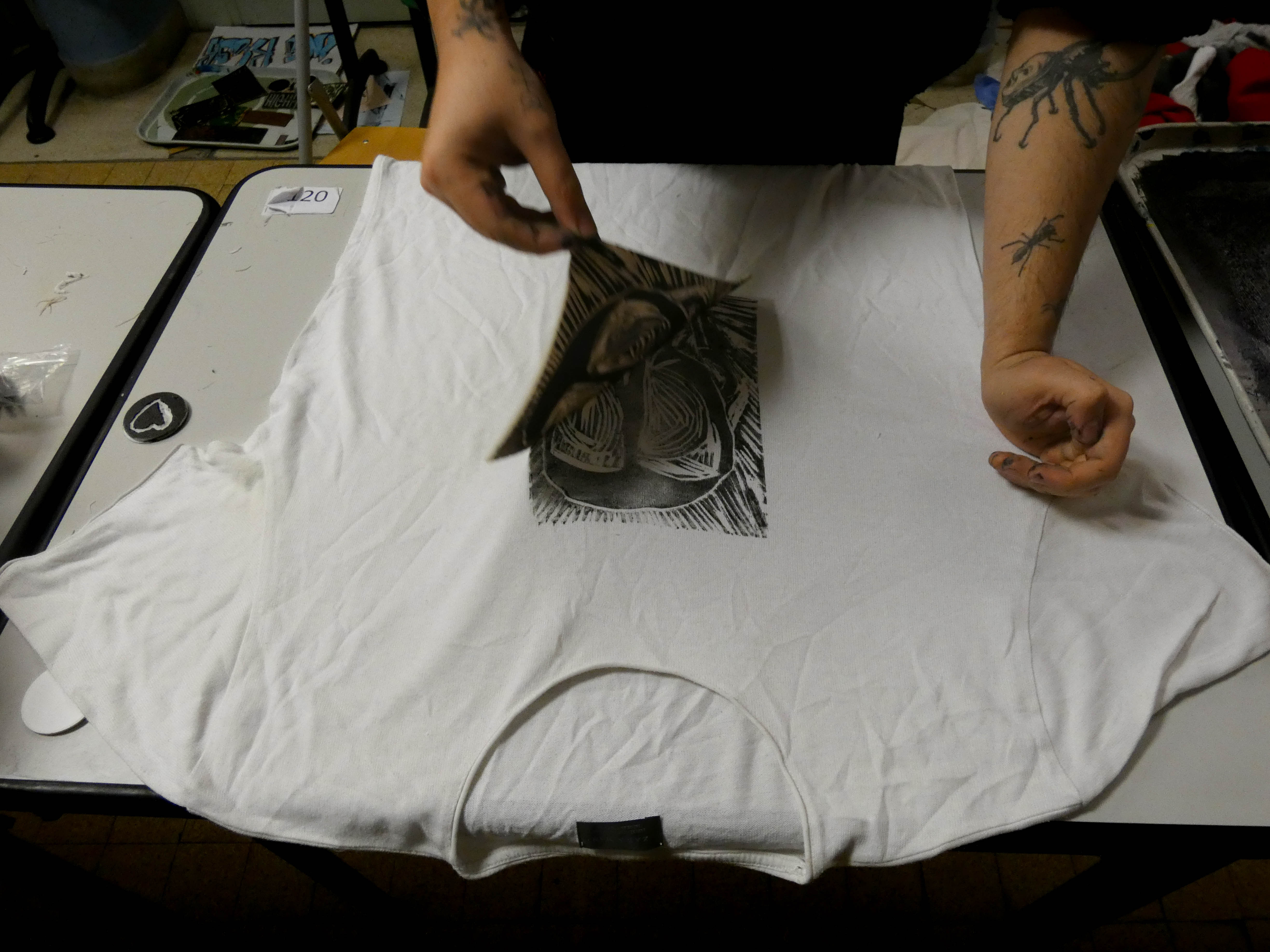 Photo d'un flocage de tee-shirt