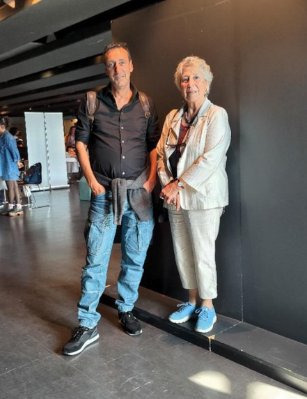 Photo de Louis Dieuzayde et Marie-José Mondzain