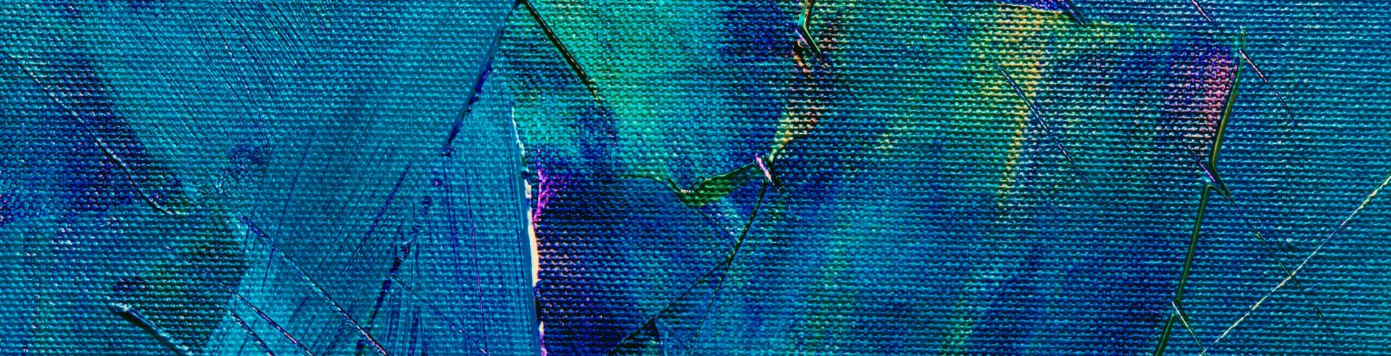 Texture de peinture bleu et vert