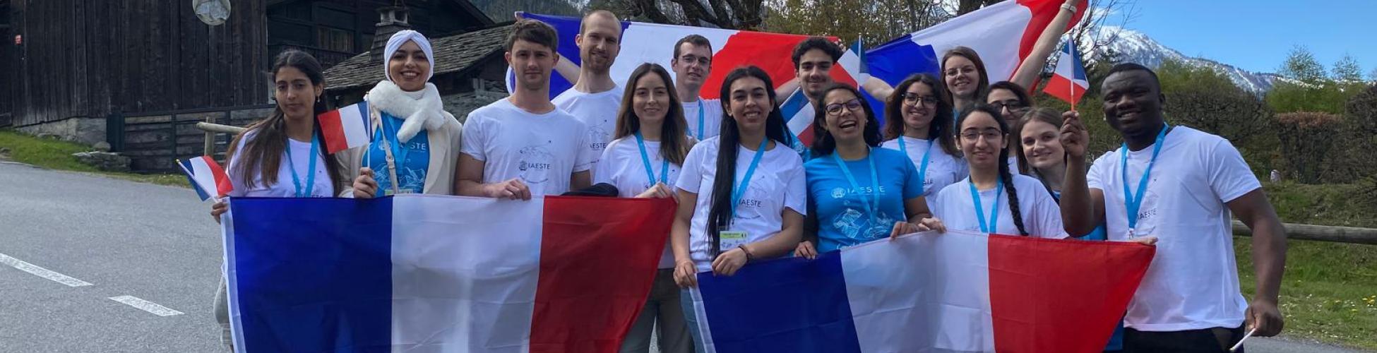 Photo d'un groupe d'étudiants en échange à l'international