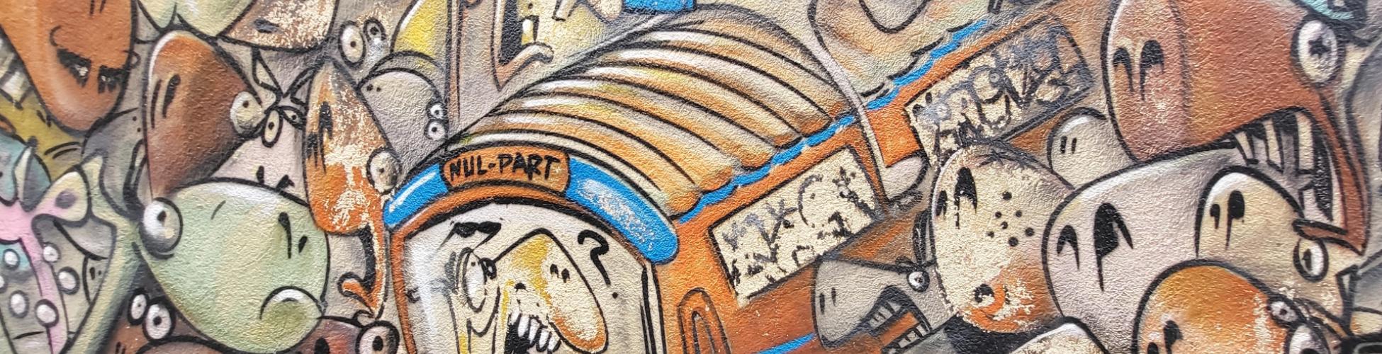 Photo d'une oeuvre de street-art au panier